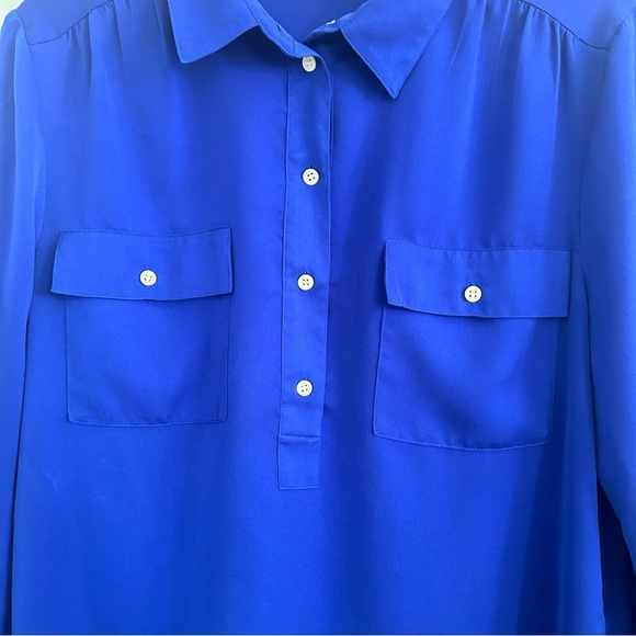 J Crew Blue Shirt Size Medium - Picture 3 of 5